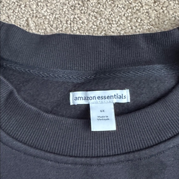 362 NWT Amazon Essentials Cropped Drop Shoulder Long Sleeve Sweatshirt - Sz: 6X - Picture 5 of 7